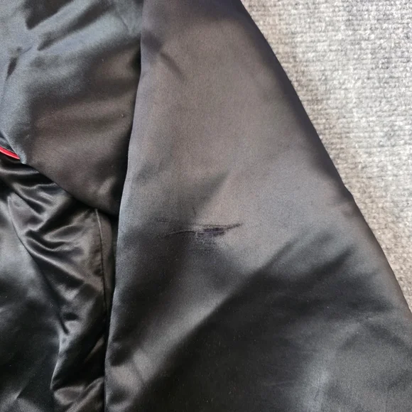 Vtg 80s 90s Disney Channel Mickey Mouse Satin Bomber Jacket XL USA Retro - Picture 12 of 13